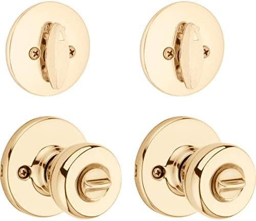 242 Tylo Entry Knob and Cylinder Deadbolt Pack in Satin Chrome