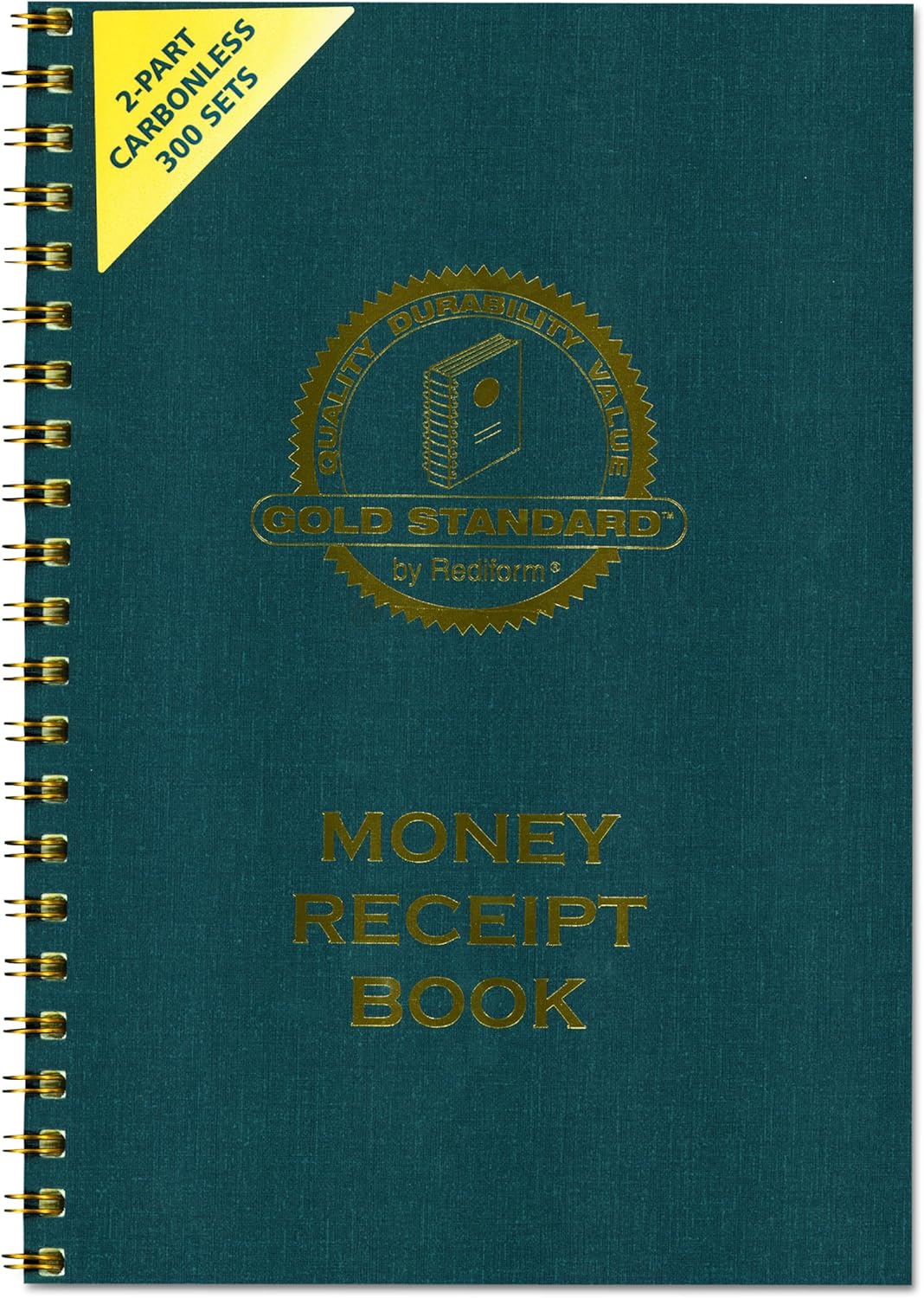 Money receipt kitap, 7 x 2 3/4, CARBONLESS Duplicate, Wire, 300 Sets/kitap