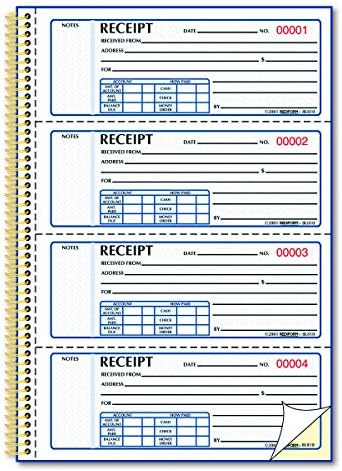 Alternative view of Money receipt kitap, 7 x 2 3/4, CARBONLESS Duplicate, Wire, 300 Sets/kitap