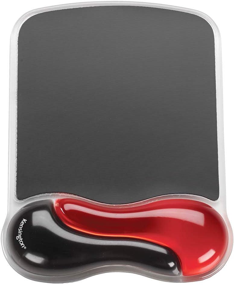 62402 Duo Bilek Destekli Memory Foam Fare Pedi, Kırmızı/Siyah