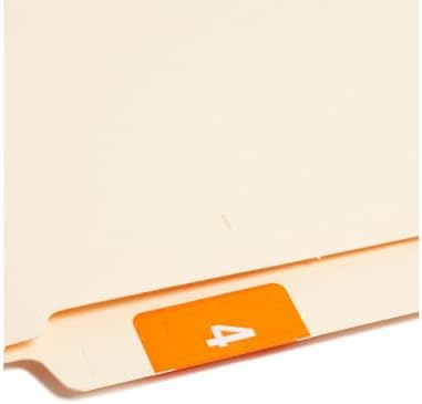 DCC renk Coded Numeric etiket Turuncu – Number 4 250STUECK – kendinden yapışkan etiket (38,1 mm, 38,1 mm, 250 adet (S))