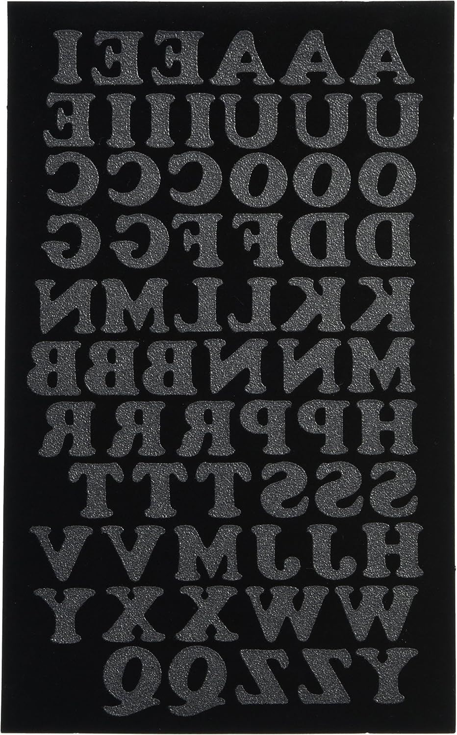Alternative view of Iron-on Letters ütüyle yapıştırmak için harfler, siyah, 3/4 inç