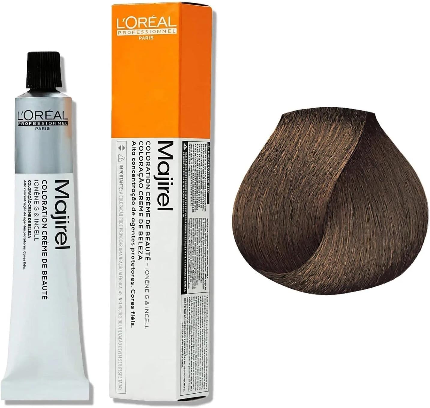 Alternative view of L'OREAL PROFESSIONNEL PARIS Majirel Eu Abs HT/RC 6.3 14B V049: Amonyaksız, Kahverengi, PPD İçermez, Tüm Saç Tipleri ve Renkleri İçin