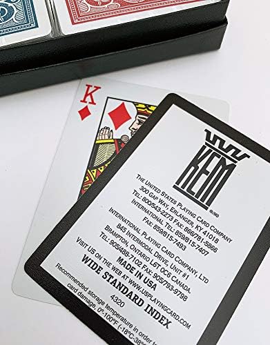 KEM, Poker Boyu, Standard Endeks, Kırmızı & Mavi, Çift Deste