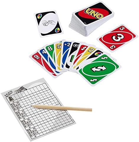 Mattel Games Sevilen UNO Deluxe kart oyunu, ailelerin favorisi ​, K0888