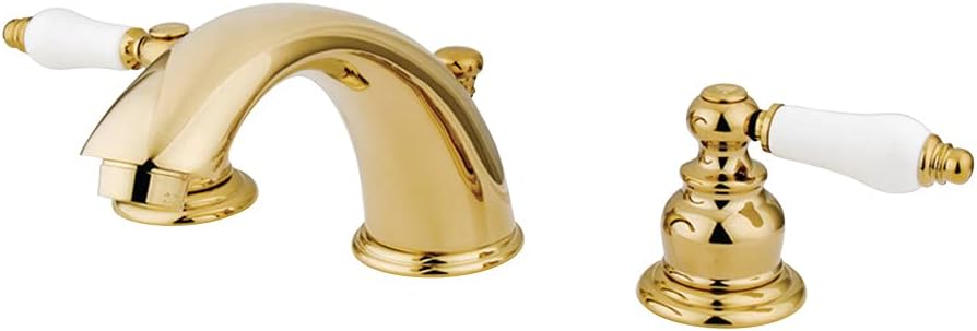 pirinç KB972B Viktorya çağı Breitgefaechert WC musluk meşe ve porselen kulp, cilalı B