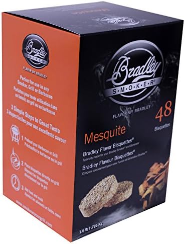 Alternative view of Bradley Smoker Izgara ve Barbekü için Bisquette, Mesquite Özel Karışım, 48'li Paket
