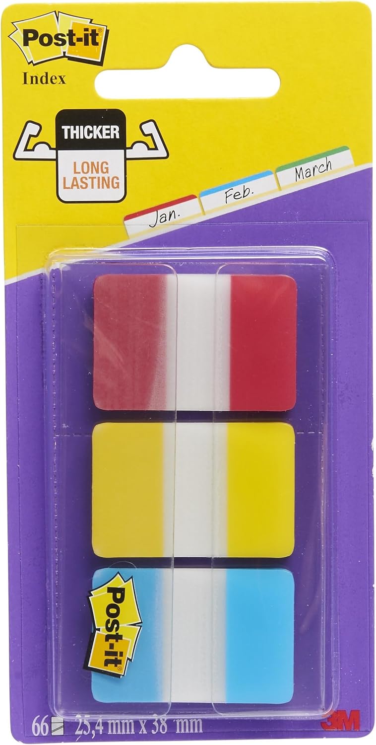 Alternative view of 686-RYB Sert Seperatör Dosyalama için ideal, sert polyester Indeks Kırmızı, Sarı, Mavi Kırmızı