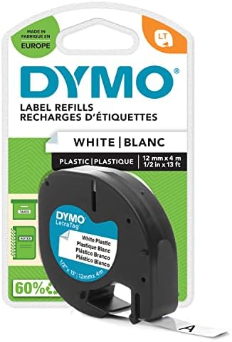 Alternative view of DYMO LetraTag Plastik Şerit (12 mm X 4 mt), Beyaz (59422)