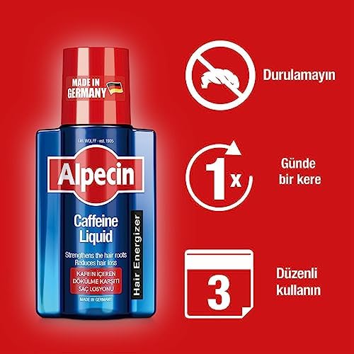 Alpecin Kafeinli Sıvı Saç Toniği 200ml | Saç Dökülmesini önler ve azaltır | Erkekler için Doğal Saç Uzatma | Güçlü Saçlar için Enerji verici | Erkekler için Saç Bakımı Almanya'da Üretilmiştir