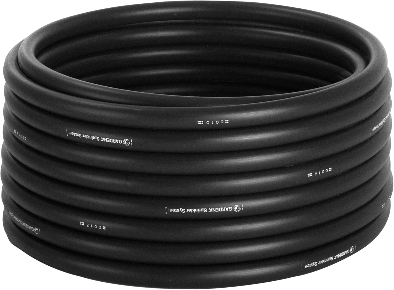 Yağmurlama sistemi döşeme borusu: fıskiye sistemi ve boru hattı için merkezi besleme hattı, alt ve üst zemine döşenebilir, dış çap 25 mm, 50 m rulo (2701-20), siyah