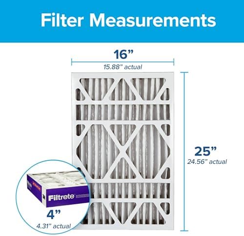 Alternative view of 16x25x4 Hava Filtresi, MPR 1550, MERV 12, Sağlıklı Yaşam Ultra Alerjen Sağlıklı Yaşam 12 Aylık Derin Pileli 4 İnç Hava Filtreleri, 4 Filtre