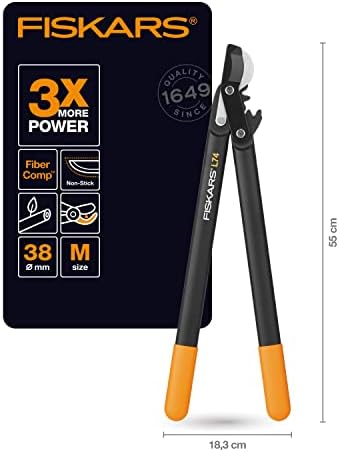 Yeşil odun için baypas bıçaklı sırık, PowerGear raf sistemi, Yapışmaz kaplama, Kesme çapı: 3,8 cm, Sertleştirilmiş çelik, Uzunluk: 55 cm, Siyah/Turuncu, L74, 1000582