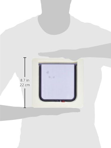 Mükemmel Pet Kedi Flap Kapı, 4 Yollu Kilitli Pet Kapı, 6 1/4 x 6 1/4 "Kapak Boyutu