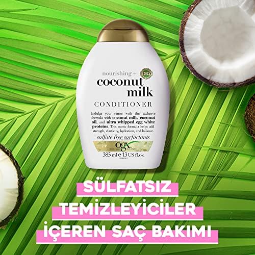 Alternative view of ogx besleyici hindistan cevizi sütü sülfatsız saç kremi 385ml