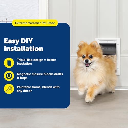 Alternative view of PetSafe Kediler ve Köpekler için Aşırı Hava Pet Kapı - Eklenen Yalıtım için 3-Flaps - Küçük Evcil Hayvanlar