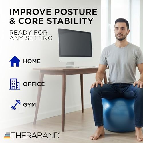 (75cm, Blue) - Thera-Band Pro Series SCP Exercise Ball - Blue 75 cm (30") - 23145