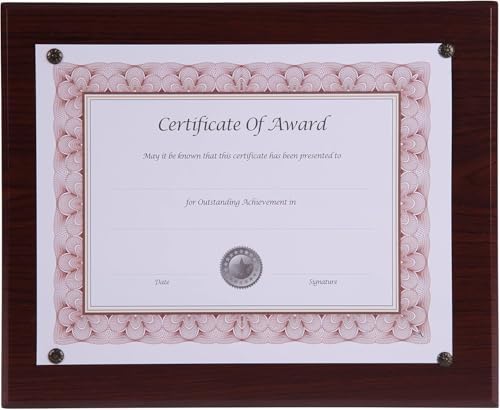 nudell  - 18811M Award-A-Plaque Document Holder /Plastic 10-1/2 x 13