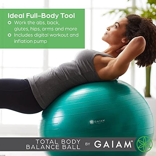 Alternative view of Gaiam jimnastik toplarımız Total Body Balance Ball kiti 65 cm Yeşil