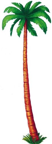 Alternative view of Cardstock Jointed Tree Cut Out Luau parti duvar dekorasyonu, 1,8 m, kahverengi/yeşil