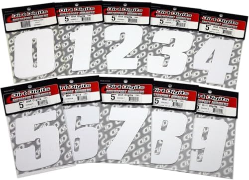 Dirt Digits DD73W-8 Beyaz 7" Çok Parlak Hassas Kalıp Kesim 8 Numara, 3'lü Paket