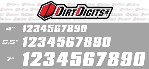 Alternative view of Dirt Digits DD73W-8 Beyaz 7" Çok Parlak Hassas Kalıp Kesim 8 Numara, 3'lü Paket