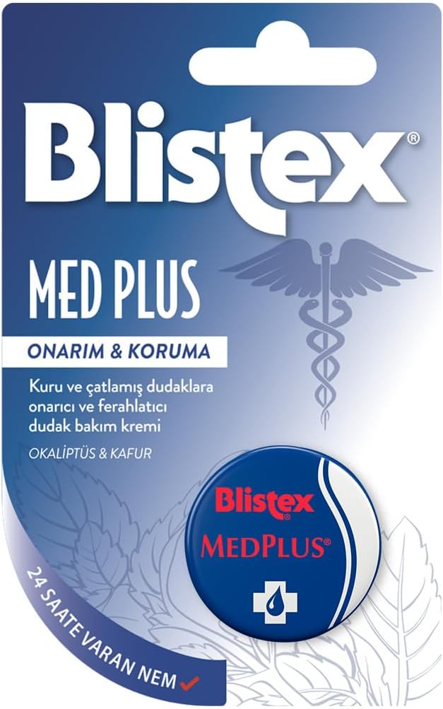Alternative view of Blistex Medplus Kavanoz Kuru ve Çatlamış Dudaklara Onarıcı ve Ferahlatıcı Dudak Bakım Kremi SPF 15
