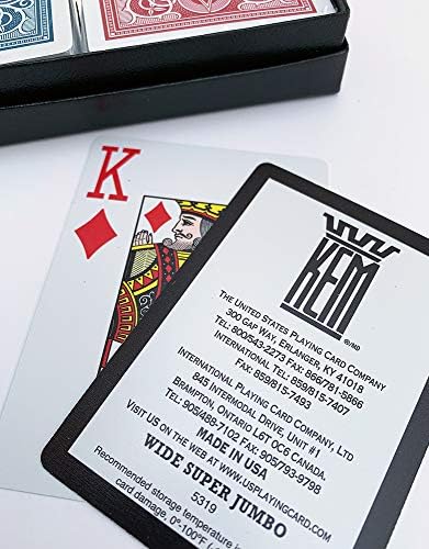 Alternative view of KEM, Poker Boyu, Endeks Kırmızı & Mavi, Çift Deste
