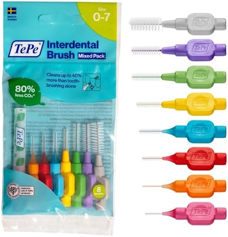 Alternative view of İnterdental fırça karışık ISO boyutu 0-7 (0,4-1,3 mm) / Diş arası boşlukların kolay ve derinlemesine temizlenmesi için / 1 x 8 interdental fırça