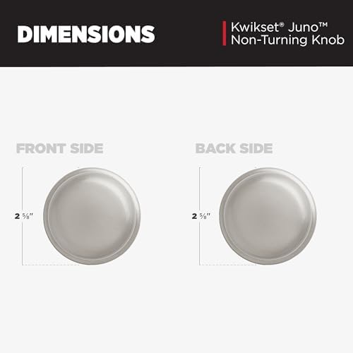 Alternative view of (Satin Nickel) - Juno -Dummy Knob in Satin Nickel