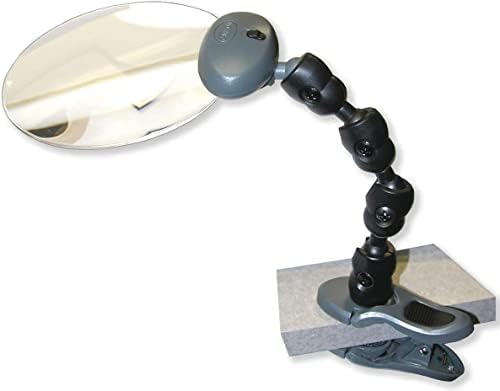 AM-20 Klemmlupe 2 x büyütme ile LED-Işıklandırma