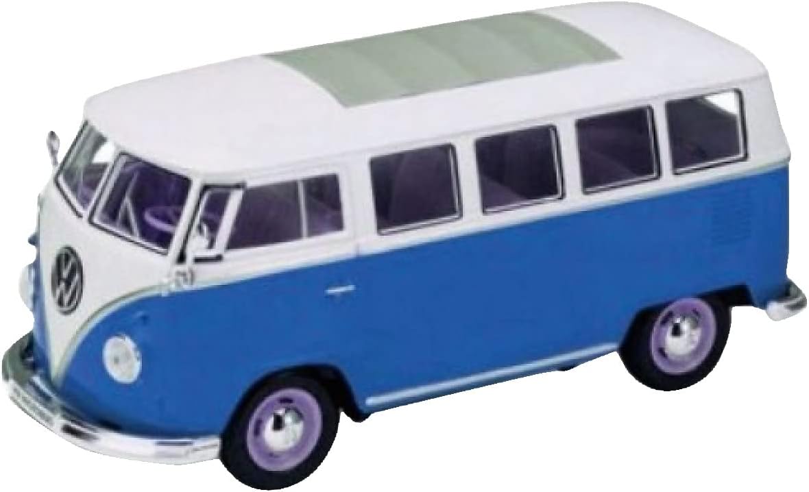 Alternative view of Welly 22095 Blue – koleksiyoncu modeli VW Bus T1 1962, 1/24 metal, mavi
