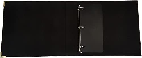 Alternative view of (Burgundy) - 30cm by 30cm 3-Ring Sewn Binder, Burgundy