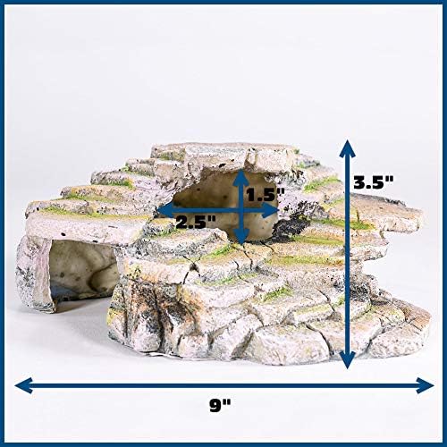 Alternative view of Penn-Plax Shale Ledge and Cave Hide-Out Akvaryum, Reçine