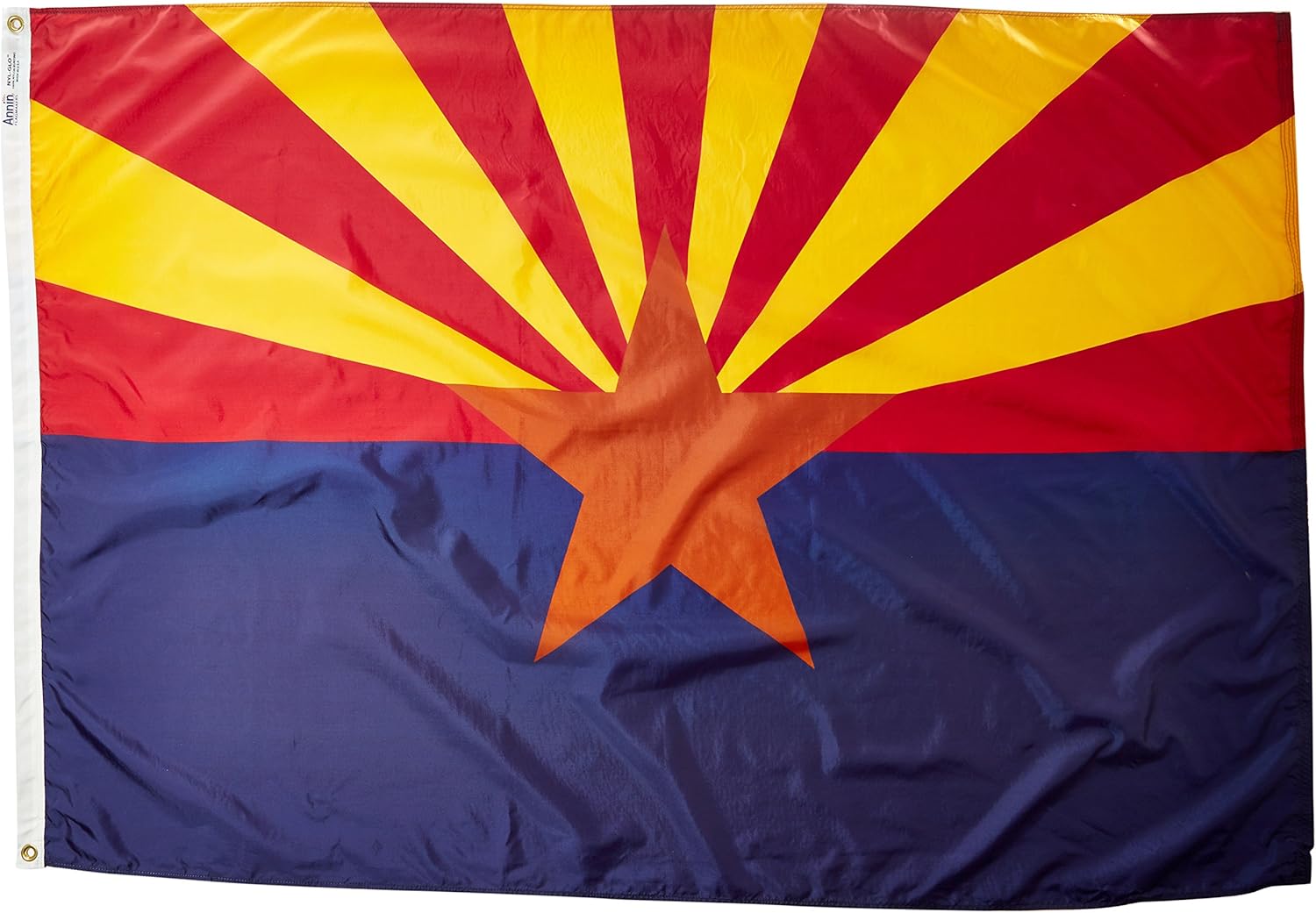 Annin Flagmakers Arizona Eyalet Avlu Bayrağı ABD - Resmi Devlet Tasarım Spesifikasyonlarına Göre Üretilmiştir, (Model 140270) 10 x 15 cm