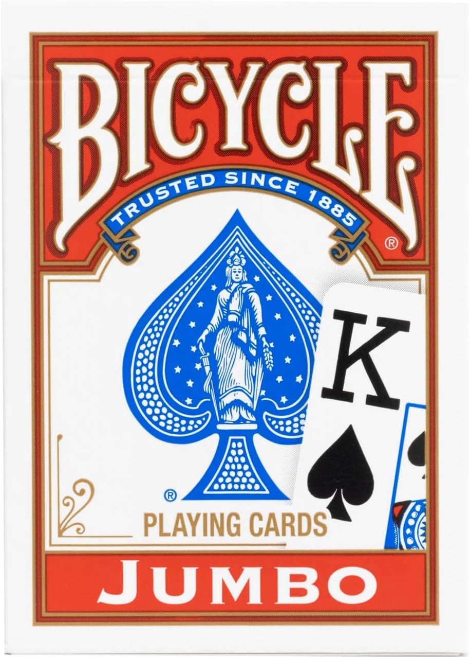 Rider Back International Endeks Oyun Kartları Poker Boyu, 1 Deste, Kırmızı veya Mavi
