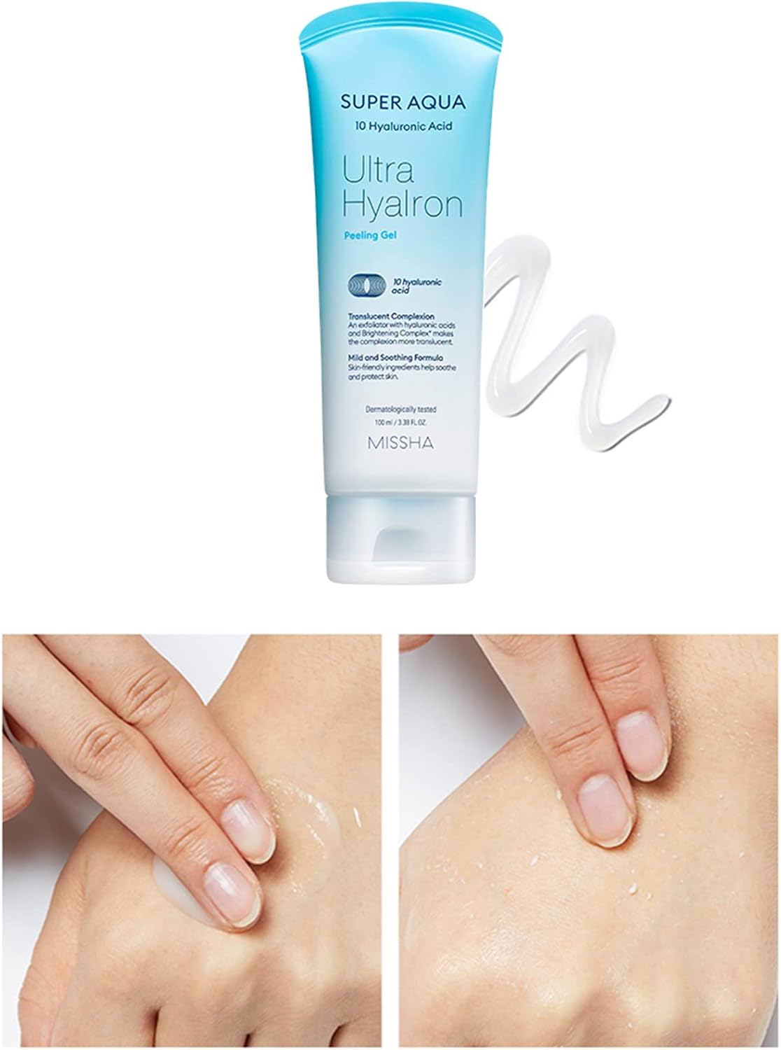 Hyalüronik Asit İçeren Pürüzsüz Görünüm Veren Peeling 100ml Super Aqua Ultra Hyalron Peeling Gel