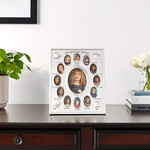 (1, Silver) - Frames 835080 Frames My School Years Silver Plated 8x10 Multi Picture Frame