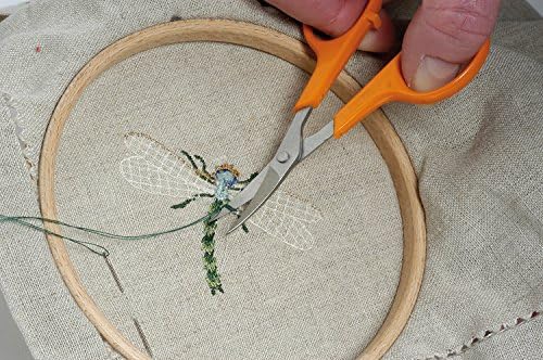 Alternative view of Kavisli bıçaklı manikür/nakış makası, Toplam uzunluk: 10 cm, Sağ ve sol elini kullananlar için, Paslanmaz çelik bıçaklar/plastik saplar, Klasik, 1005144