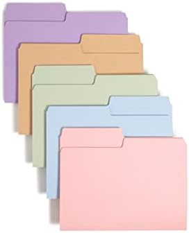 Alternative view of SuperTab Dosya Klasörü, Büyük Boy 1/2 Kesim Sekme, Harf Boyutu, Çeşitli Pastel Renkler, Kutu başına 100 (11906)