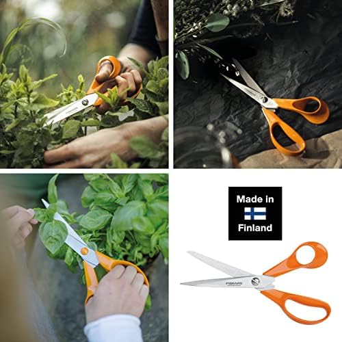Alternative view of Evrensel makas, uzunluk: 21 cm, paslanmaz çelik bıçak/plastik saplar, turuncu, klasik, S90, 1001539