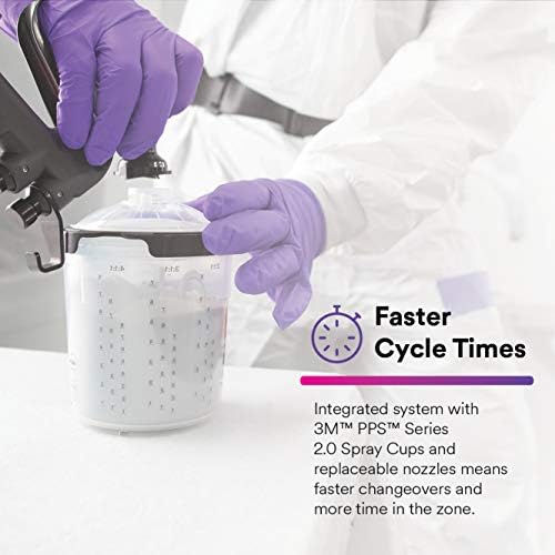 3M Performance HVLP Atomizasyon Başlığı Çeşit Kiti, 26730, Boyutlar 1.2, 1.3, 1.4, 1.6, 1.8, 2.0, kullanım için Performans Püskürtme Tabancası PPS 2.0 Boya Bardakları, 6'lı Paket, Siyah