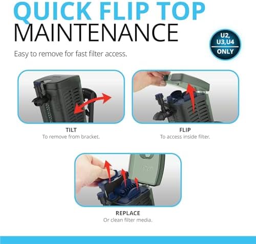 Fluval U1 iç filtre, 55 l'ye kadar akvaryumlar için, 4,5 W