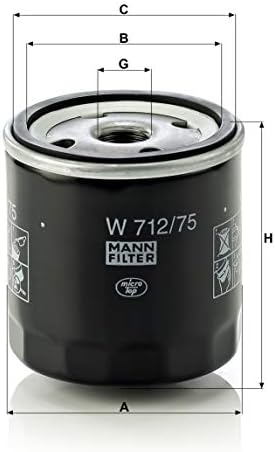 Alternative view of Mann Filter W 712/75 Yağ Filtresi