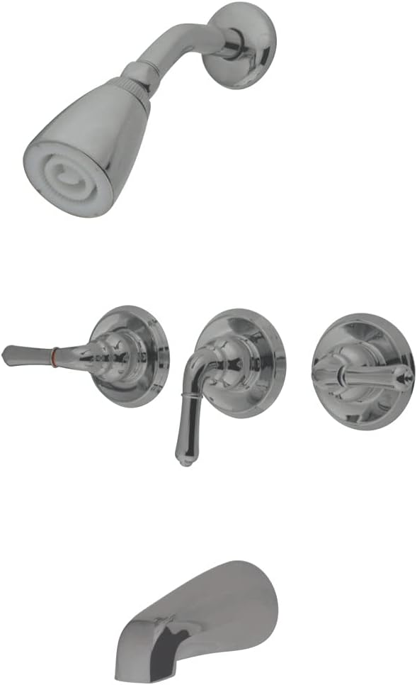Alternative view of KB238 Magellan Küvet Duş Bataryası, 3 Kollu, Fırçalanmış Nikel, 12,7 cm Musluk