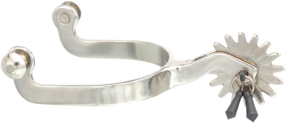 Tough 1 Kelly Silver Star Jingle Bob Spurs, Krom Kaplama