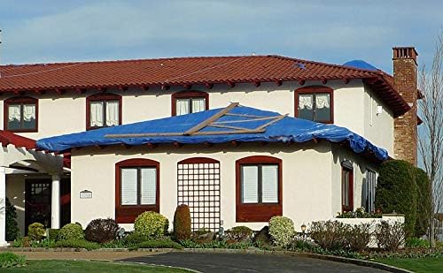 Alternative view of 40-FT X 60-FT genel amaçlı Mavi Poly Tarp, TRA-4060