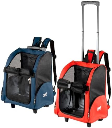 Trolley Çekçekli Köpek Taşıma Çantası Asorti