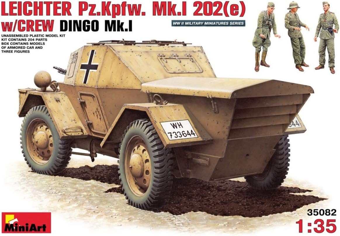 Miniart 35082 – hafif Pzkpfwg MK. I 202 (e) with Crew Dingo MK. I