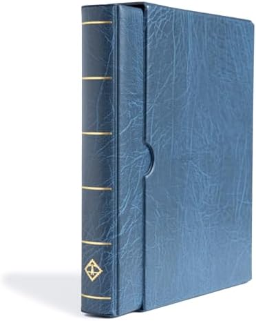 Leuchtturm VARIO F Dar Kasetli Klasör (255x325x60mm) (Kağıt Para, Pul, Zarf ve Efemera Koleksiyonlarınız için idealdir), Mavi Kapak